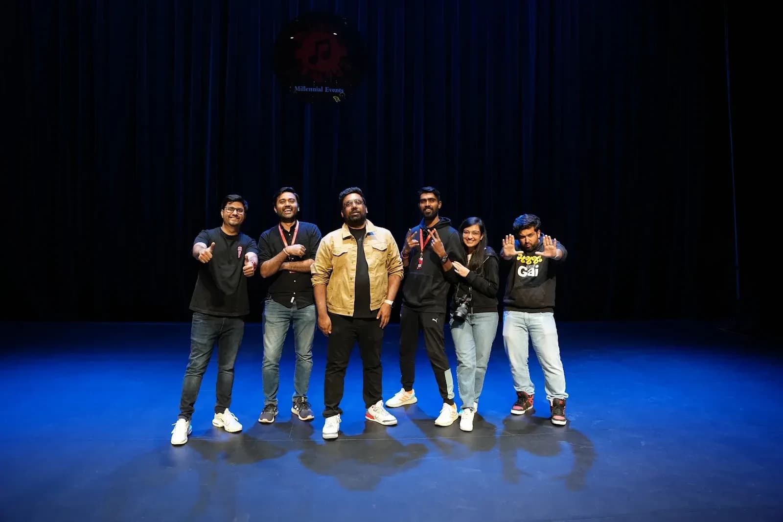 The Comedy Factory with the Millennial Events team at a live event
