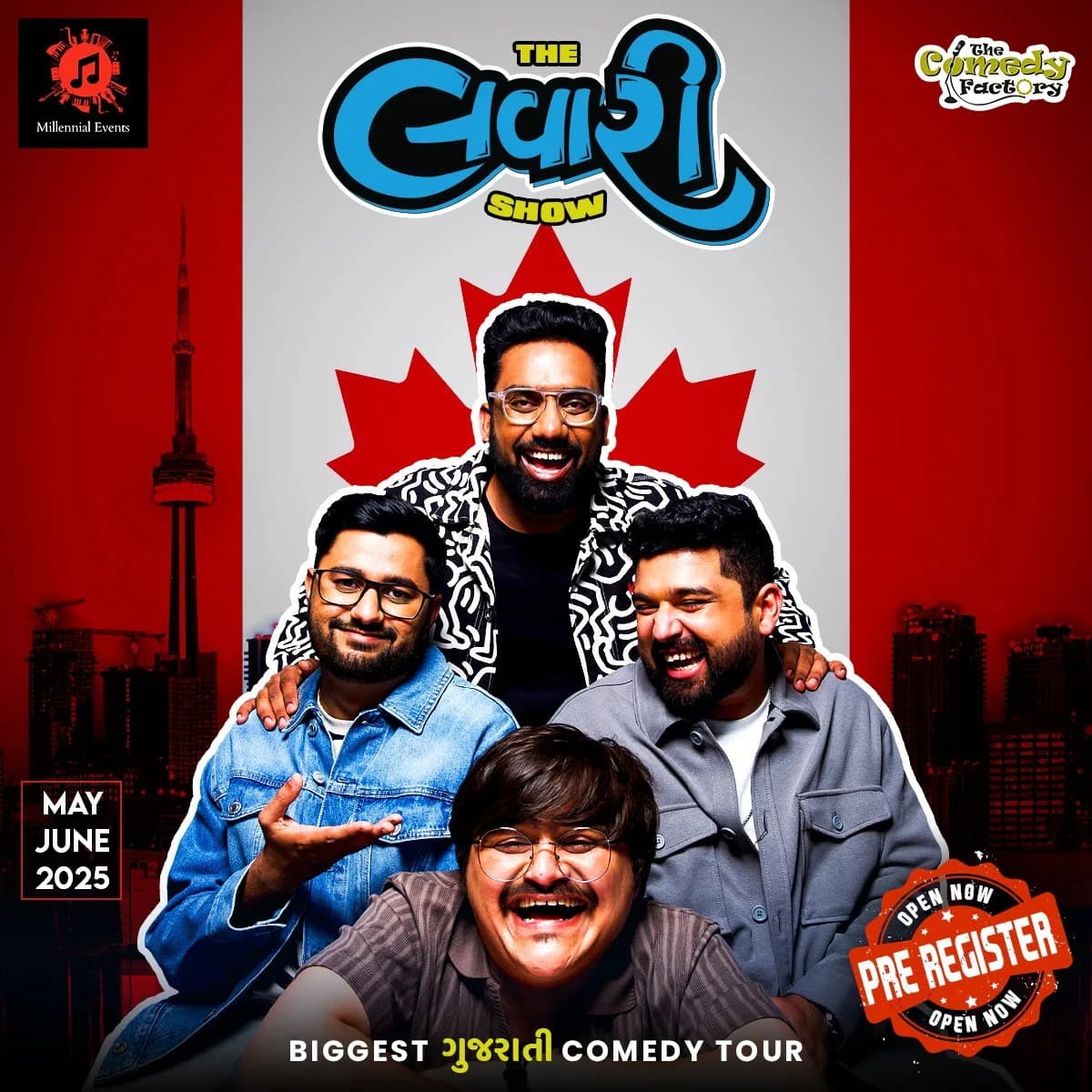 The Comedy Factory: The Lavari Show · Canada Tour 2025 — original promotional artwork