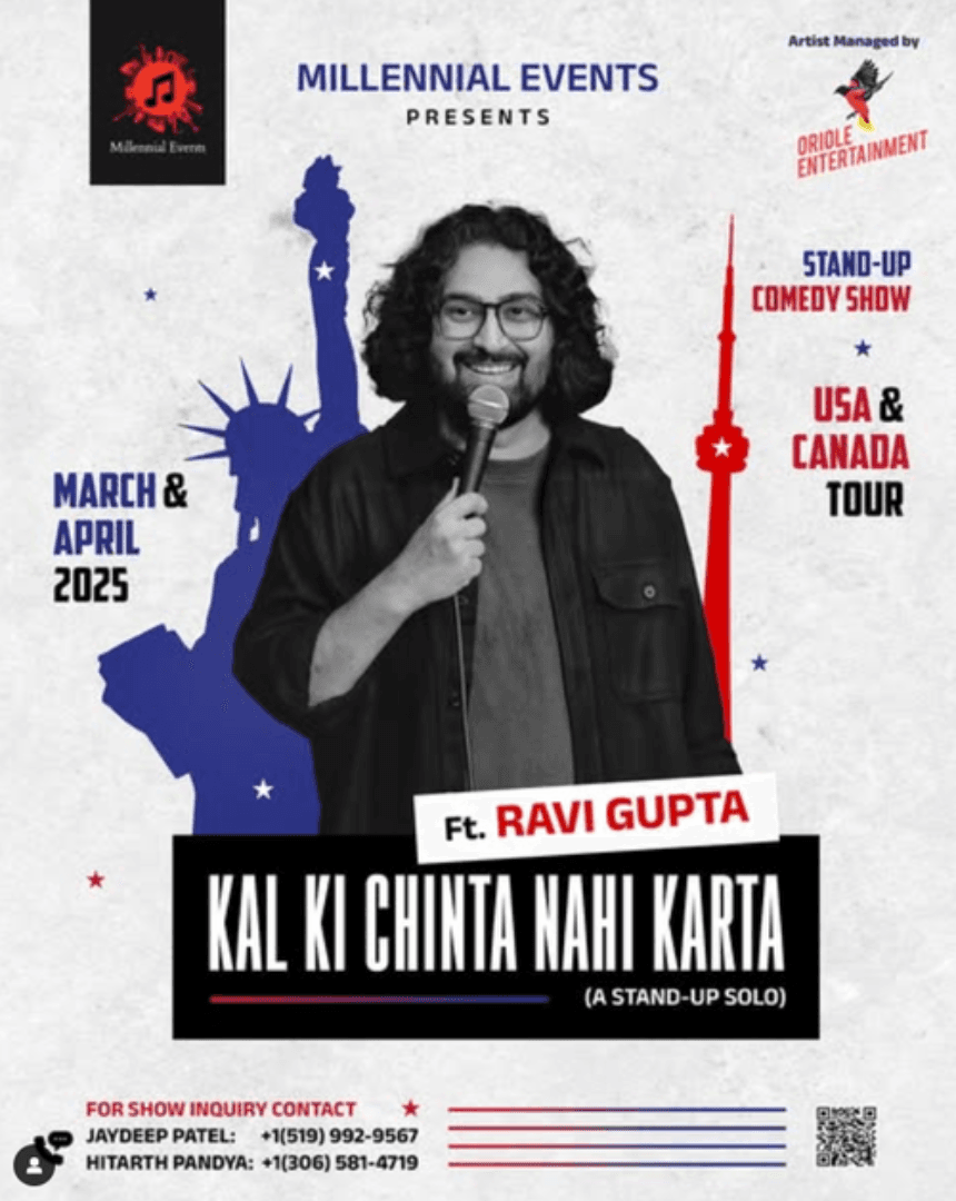 Ravi Gupta: Kal Ki Chinta Nahi Karta — original promotional artwork