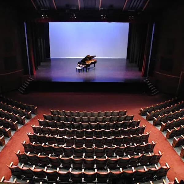 Auditorium seating and stage at Massey Theatre in New Westminster